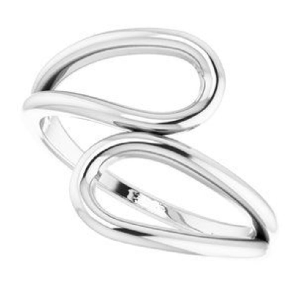 Sterling Silver Loop Bypass Ring - image 5